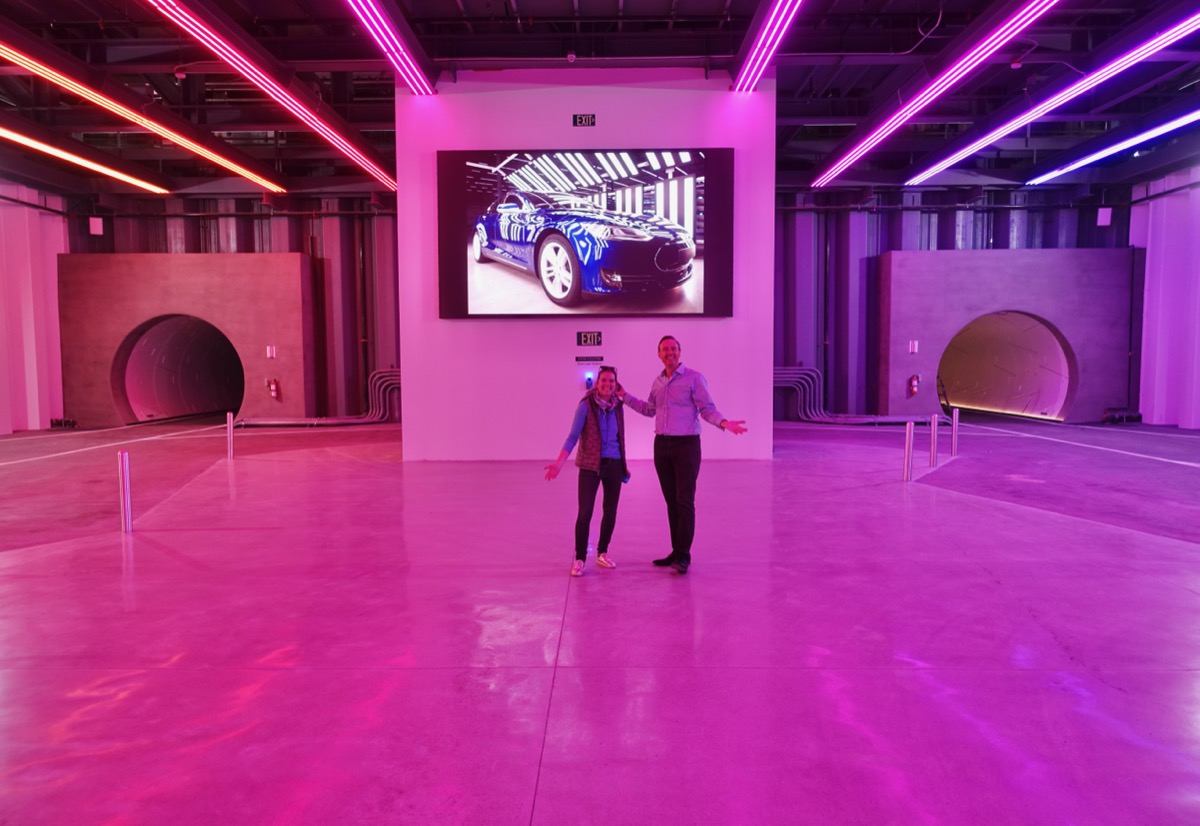 Boring Company Vegas Loop tunnel